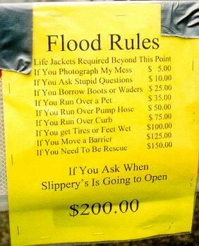 Slippery's flood rules